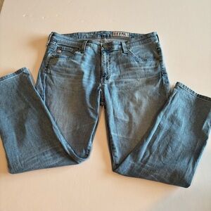 AG Adriano Goldschmied Prima Crop Cigarette Jeans 31R Light Wash